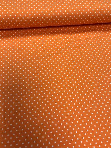 Jersey dots orange Tupfen